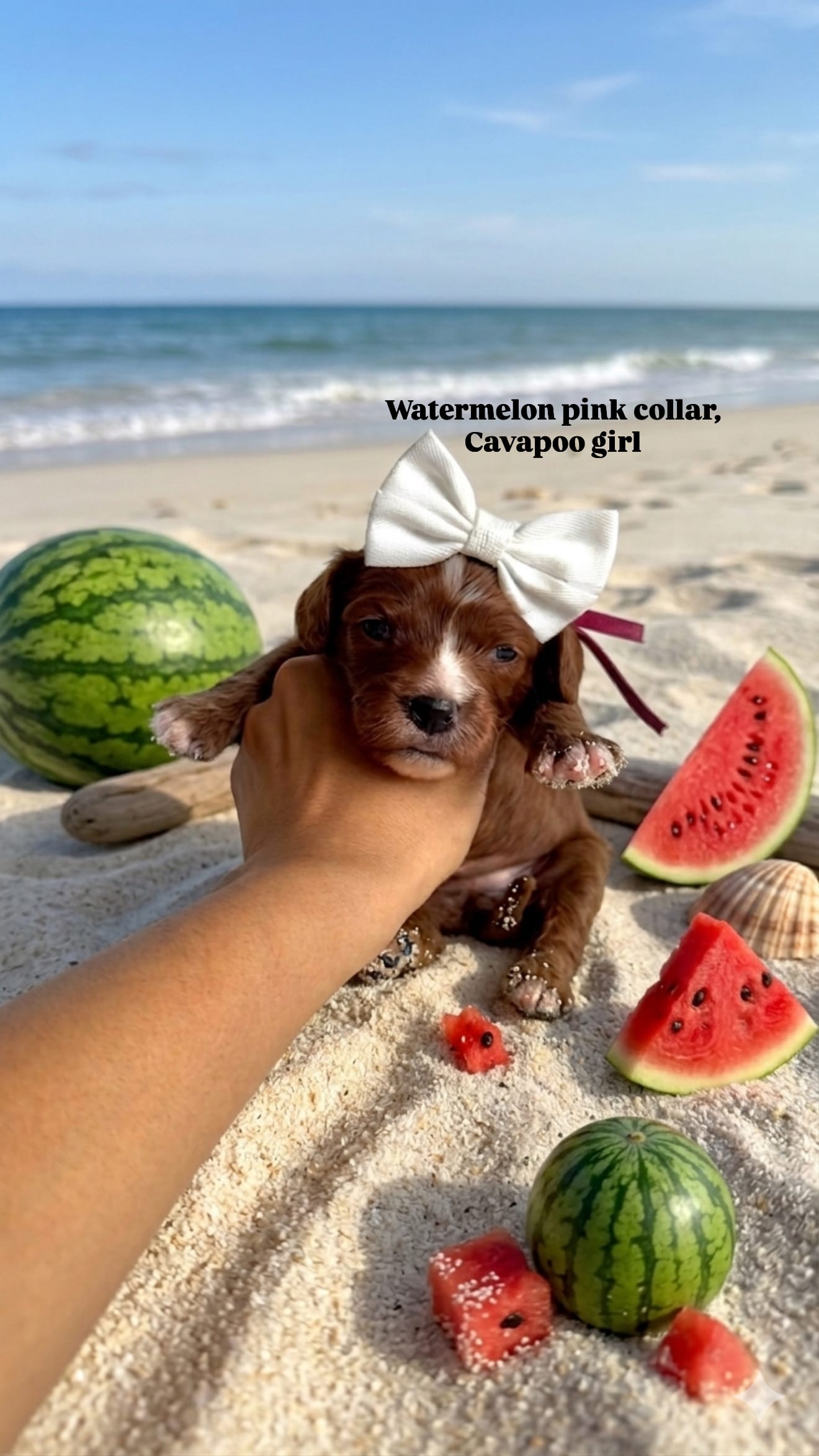 Watermelon  – Cavapoo, Poodle - Miniature  puppy for sale in Selma, NC