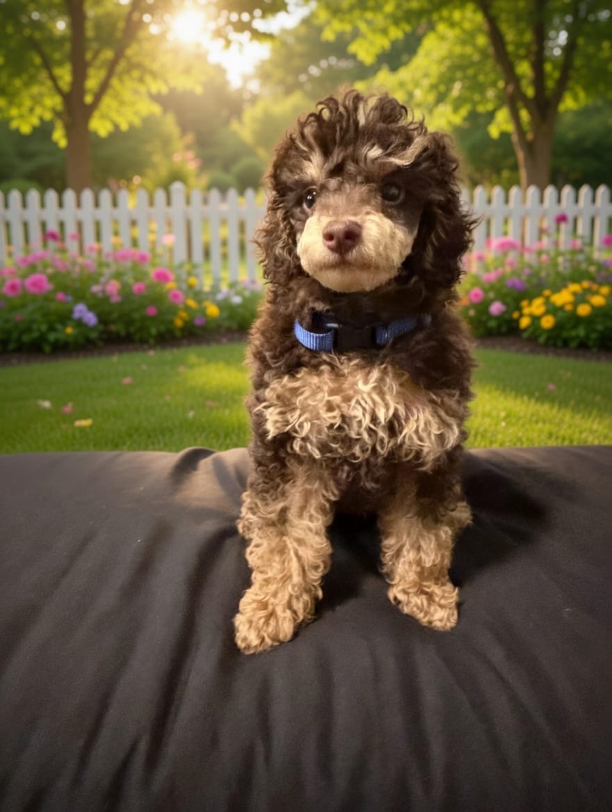 IVDD/CDPA🧬 Clear AKC Brown Phantom  – Poodle - Miniature  puppy for sale in Dallas, TX
